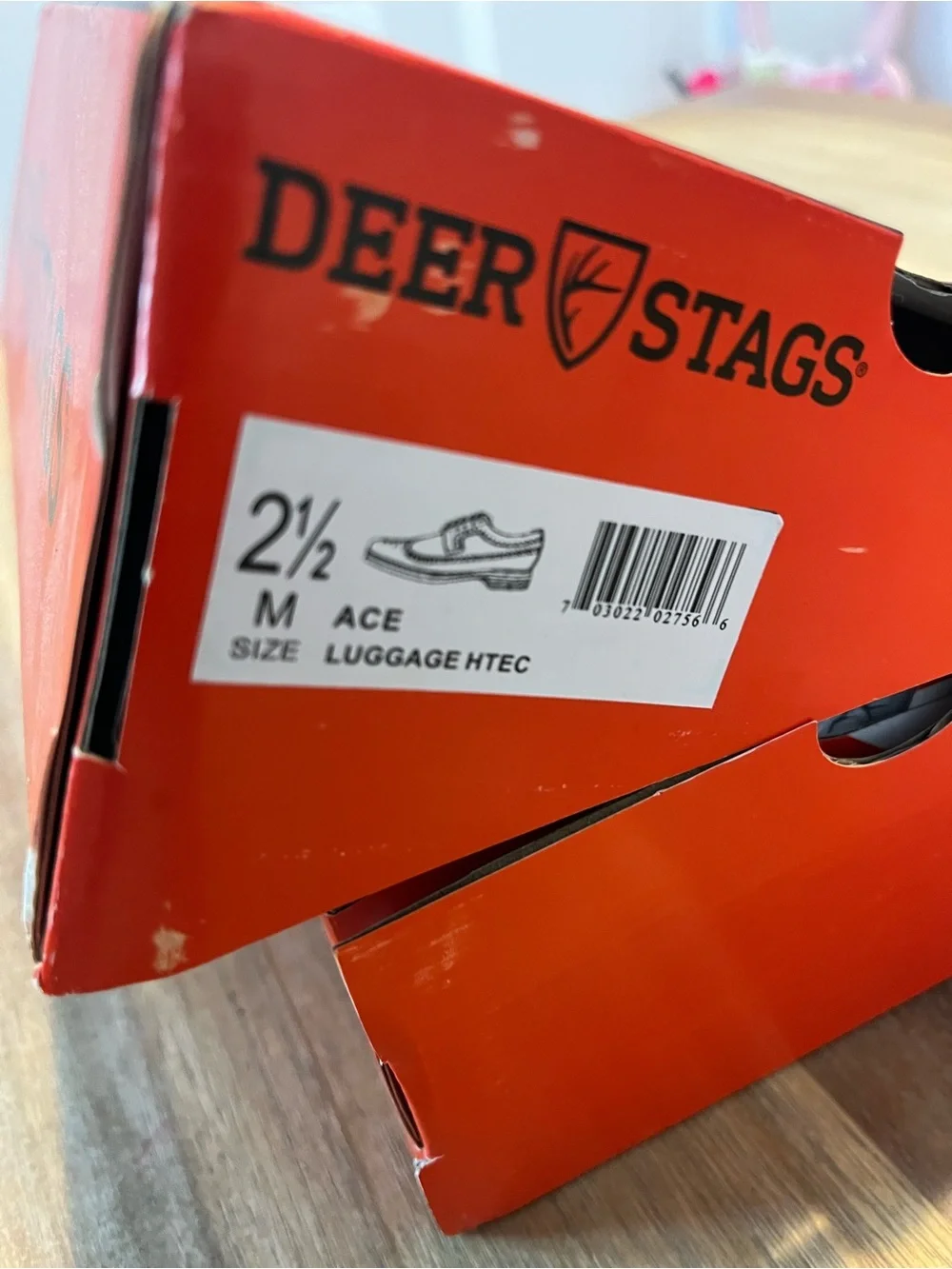 Deer Stags Boys Brown Wingtip Dress Shoes